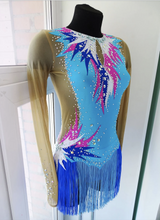Lade das Bild in den Galerie-Viewer, Neongelb Akrobatik Anzug Sportakrobatik rhythmische Gymnastik RSG-Anzug
