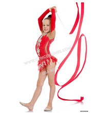 Lade das Bild in den Galerie-Viewer, Lila Sportakrobatik Akrobatik Anzug für rhythmische Gymnastik RSG-Anzug
