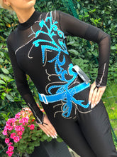 Lade das Bild in den Galerie-Viewer, Catsuit Sportakrobatik Akrobatik Anzug für rhythmische Gymnastik RSG-Anzug
