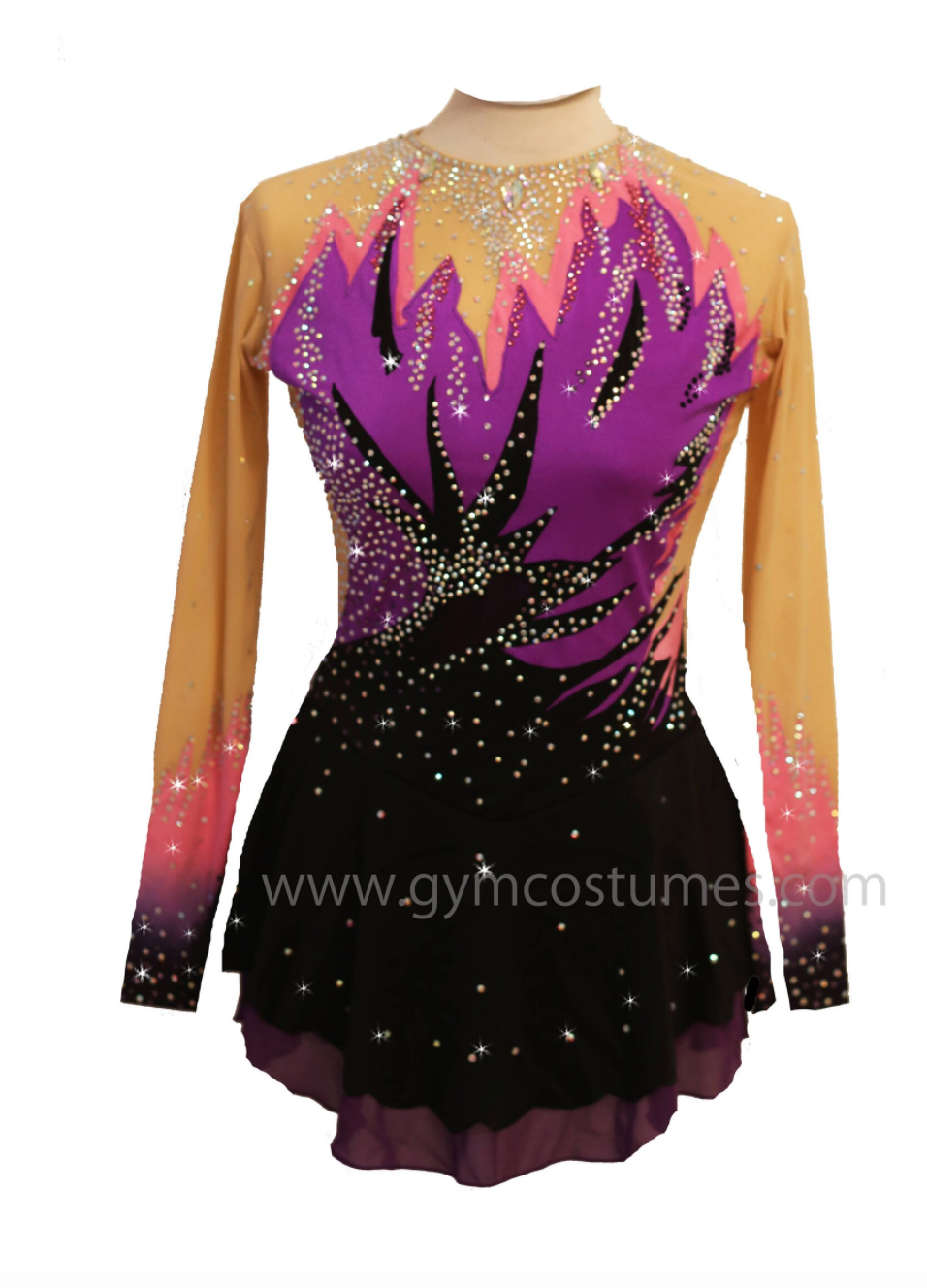 Robe/costume Acrobatique Tourbillonnant Pour Gymnastique Rythmique Ou Patinage - Occasion